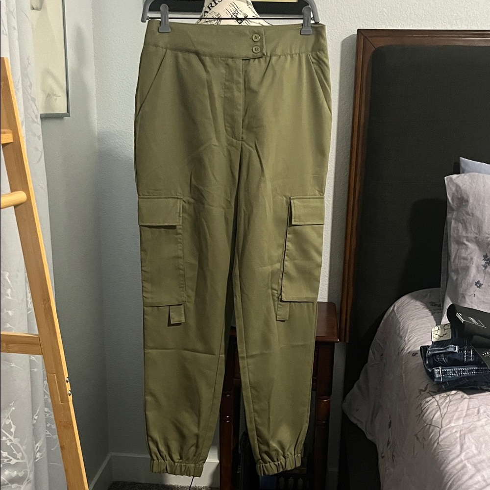 Olive Green Cargo Pants